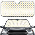 Halloween Polka Dot Pattern Print Car Windshield Sun Shade