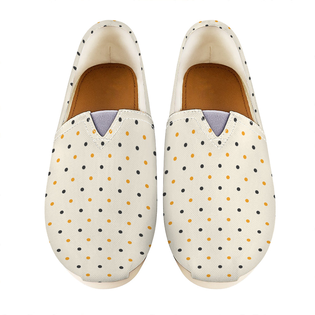 Halloween Polka Dot Pattern Print Casual Shoes