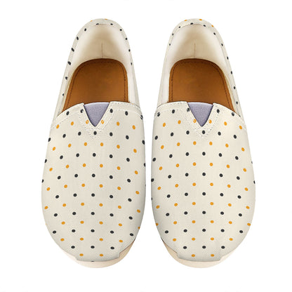 Halloween Polka Dot Pattern Print Casual Shoes