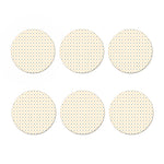 Halloween Polka Dot Pattern Print Coaster Set
