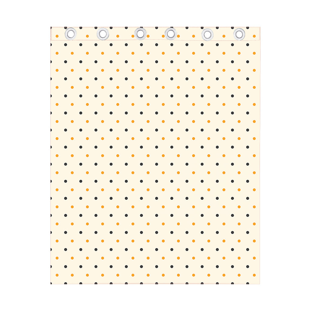 Halloween Polka Dot Pattern Print Curtain