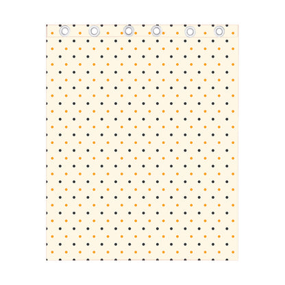 Halloween Polka Dot Pattern Print Curtain