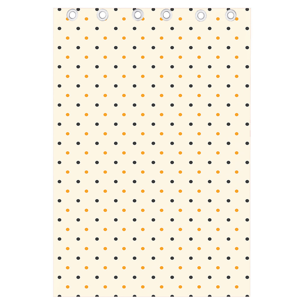 Halloween Polka Dot Pattern Print Curtain