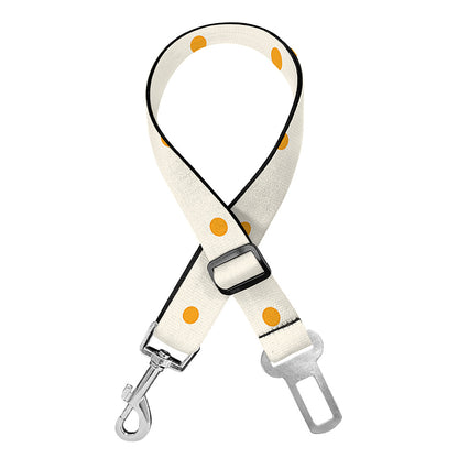 Halloween Polka Dot Pattern Print Dog Seat Belt