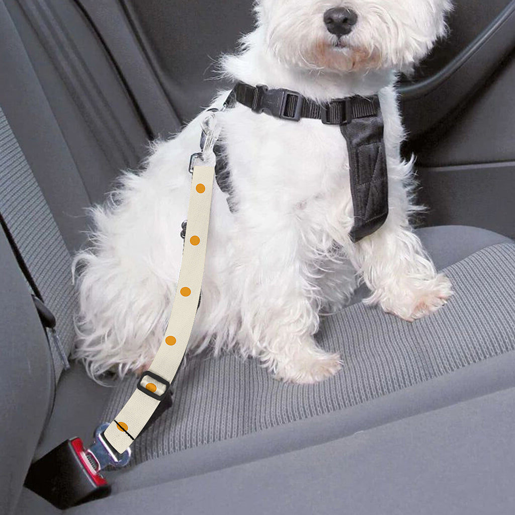 Halloween Polka Dot Pattern Print Dog Seat Belt