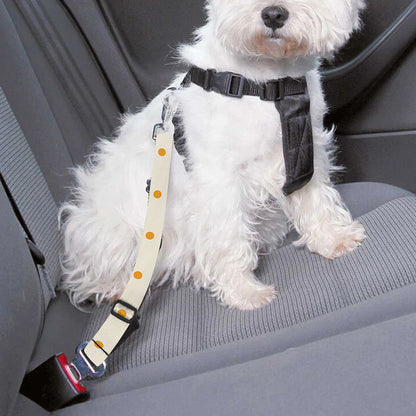 Halloween Polka Dot Pattern Print Dog Seat Belt