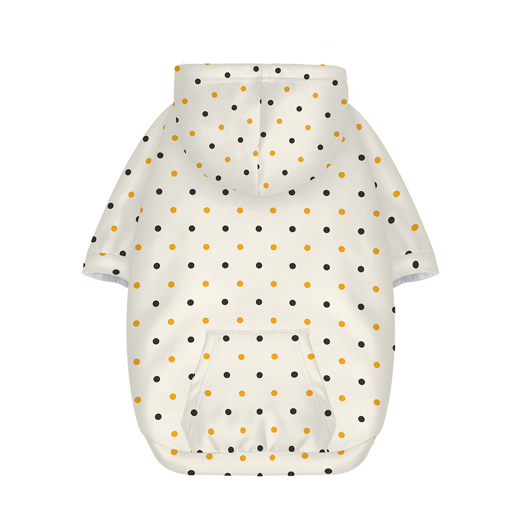 Halloween Polka Dot Pattern Print Dog Zip Up Hoodie