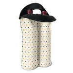 Halloween Polka Dot Pattern Print Double Neoprene Wine Tote