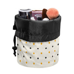 Halloween Polka Dot Pattern Print Drawstring Makeup Bag