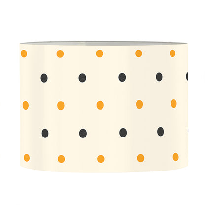 Halloween Polka Dot Pattern Print Drum Lamp Shade