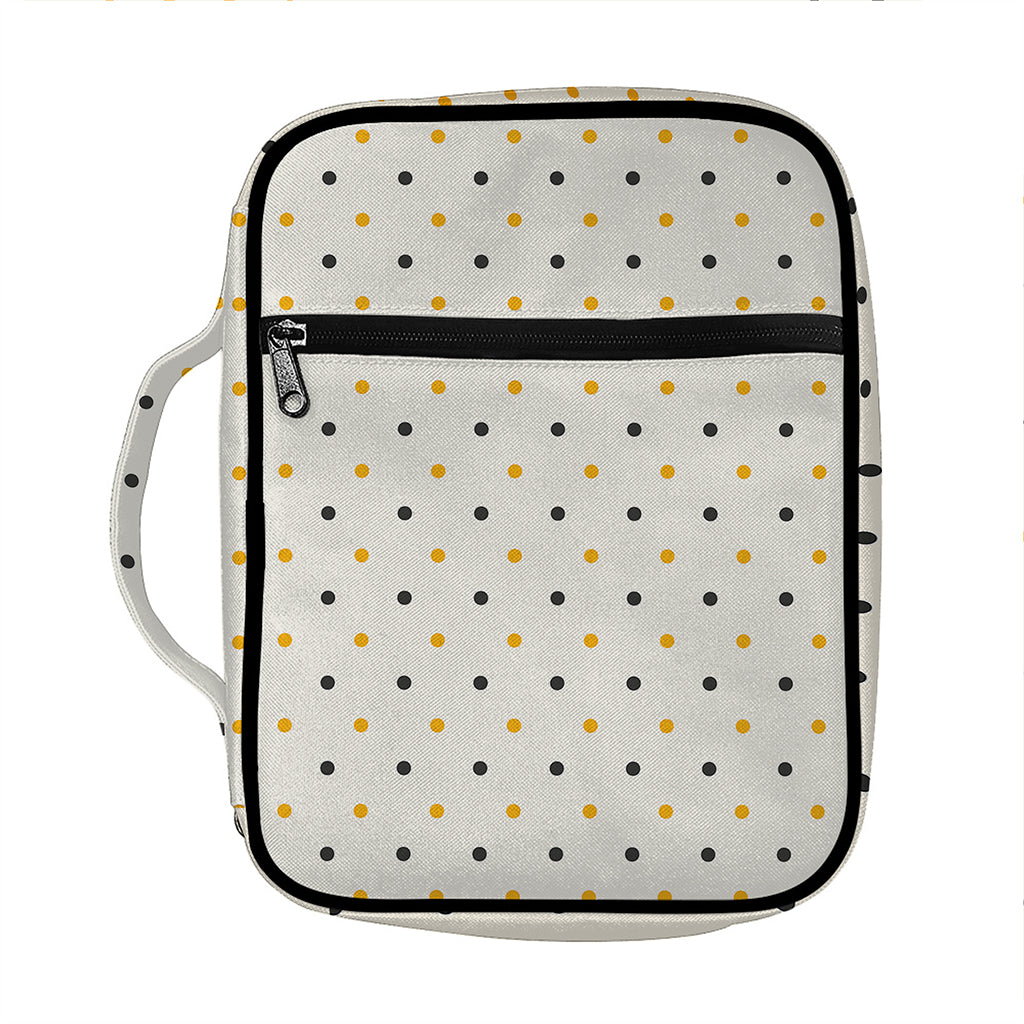 Halloween Polka Dot Pattern Print Front Pocket Bible Bag