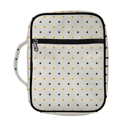 Halloween Polka Dot Pattern Print Front Pocket Bible Bag