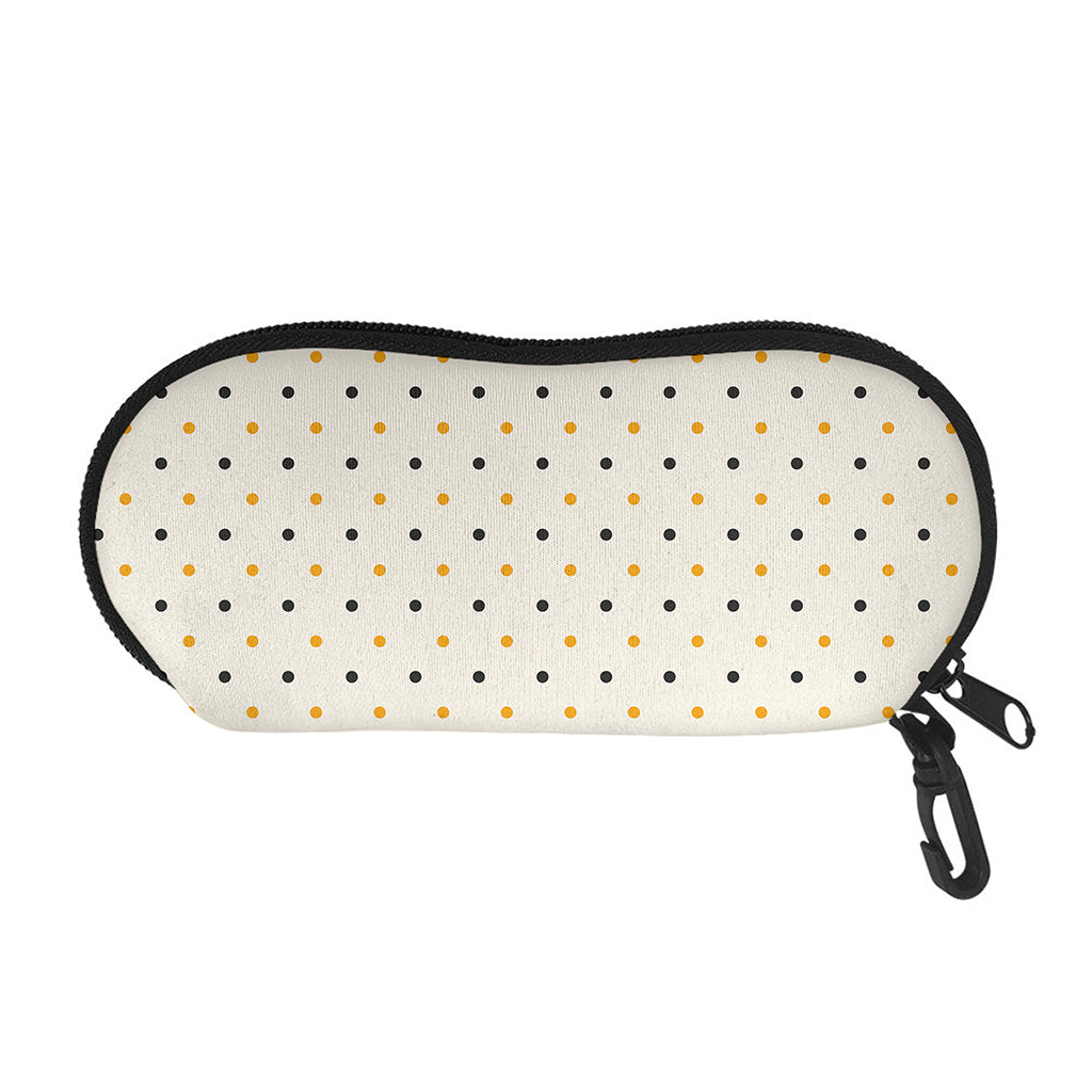 Halloween Polka Dot Pattern Print Glasses Case