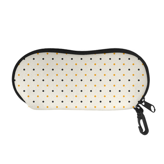 Halloween Polka Dot Pattern Print Glasses Case