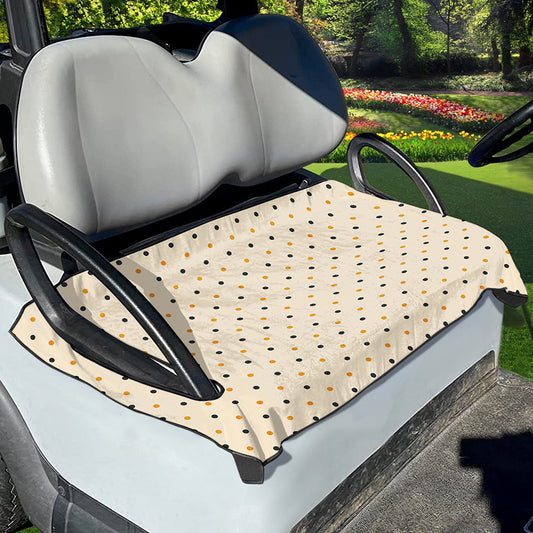 Halloween Polka Dot Pattern Print Golf Cart Seat Cover