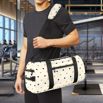 Halloween Polka Dot Pattern Print Gym Bag