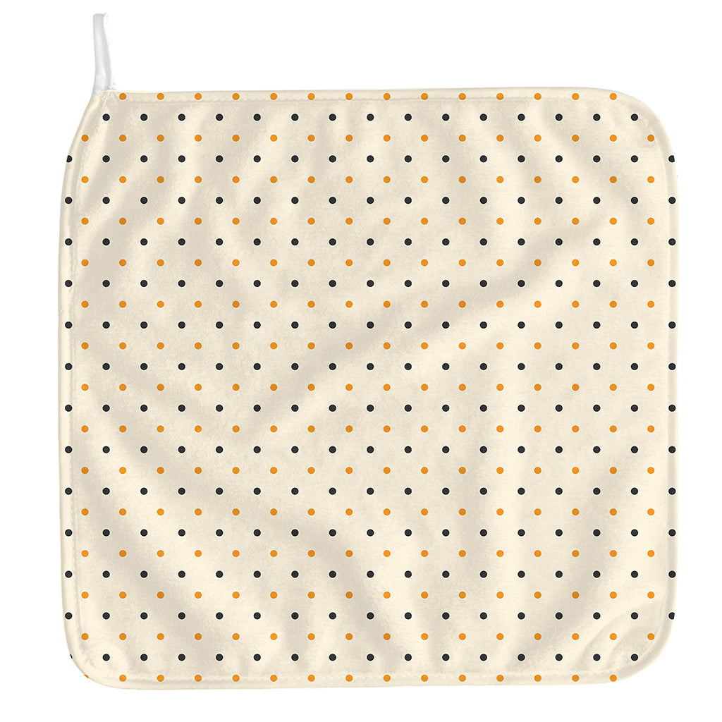 Halloween Polka Dot Pattern Print Hand Towel