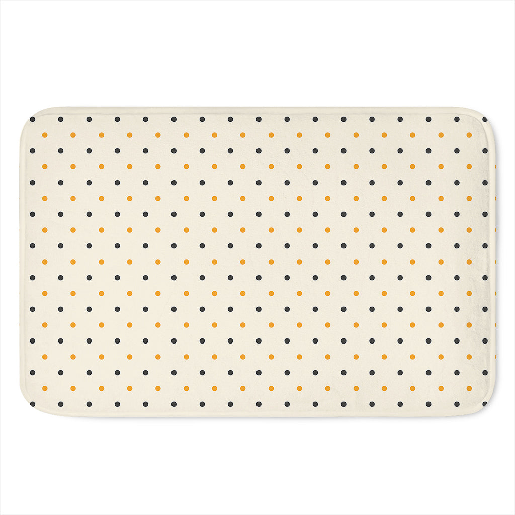 Halloween Polka Dot Pattern Print Indoor Door Mat