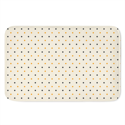 Halloween Polka Dot Pattern Print Indoor Door Mat