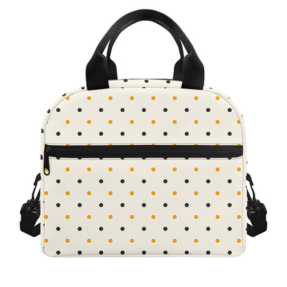 Halloween Polka Dot Pattern Print Insulated Lunch Bag