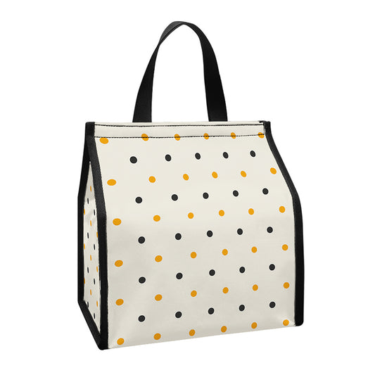 Halloween Polka Dot Pattern Print Insulated Lunch Tote