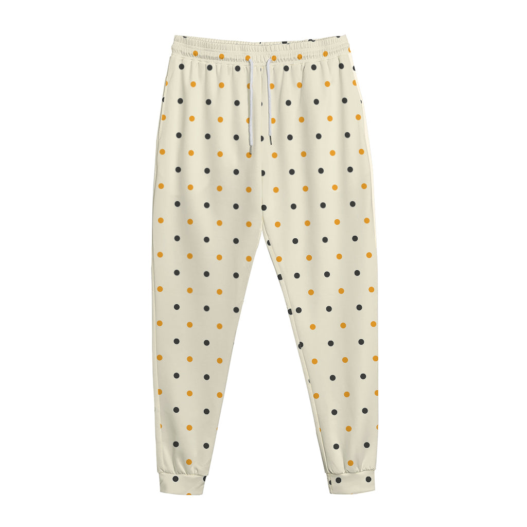 Halloween Polka Dot Pattern Print Jogger Pants