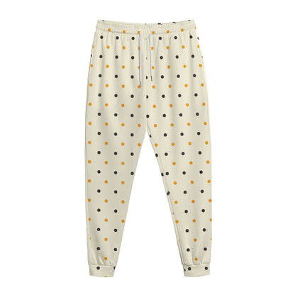 Halloween Polka Dot Pattern Print Jogger Pants