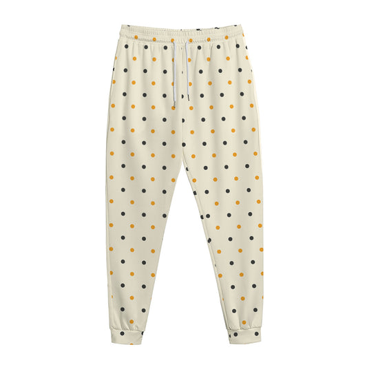 Halloween Polka Dot Pattern Print Jogger Pants