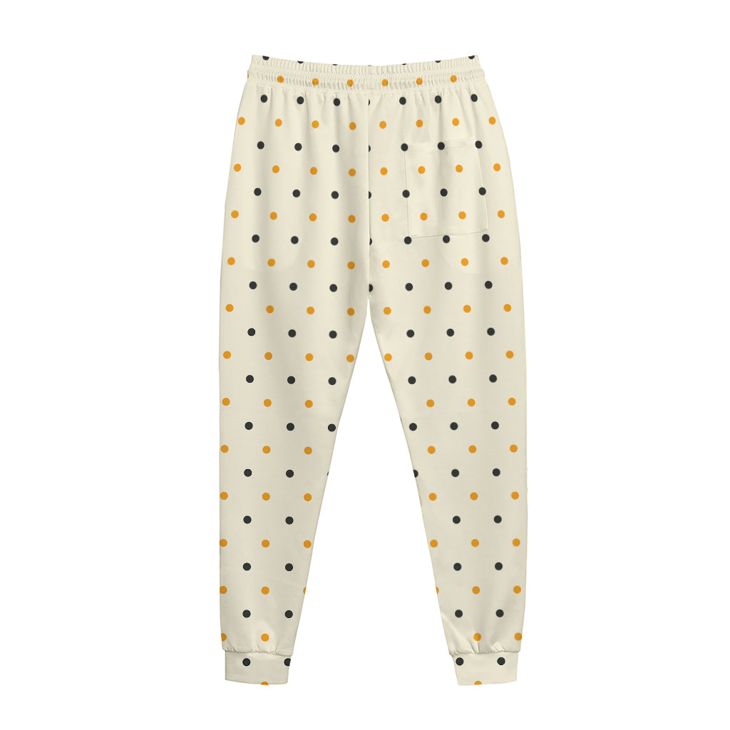 Halloween Polka Dot Pattern Print Jogger Pants
