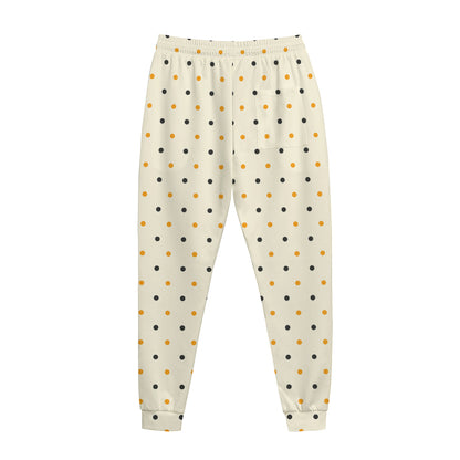 Halloween Polka Dot Pattern Print Jogger Pants