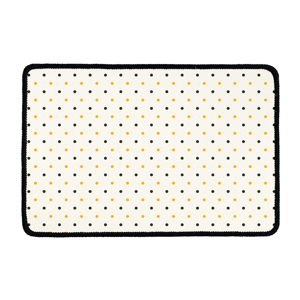 Halloween Polka Dot Pattern Print Kitchen Mat