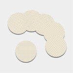 Halloween Polka Dot Pattern Print Leather Coaster Set