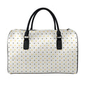 Halloween Polka Dot Pattern Print Leather Duffel Bag