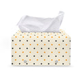 Halloween Polka Dot Pattern Print Leather Tissue Box Cover