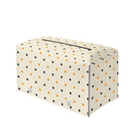 Halloween Polka Dot Pattern Print Leather Tissue Box Cover
