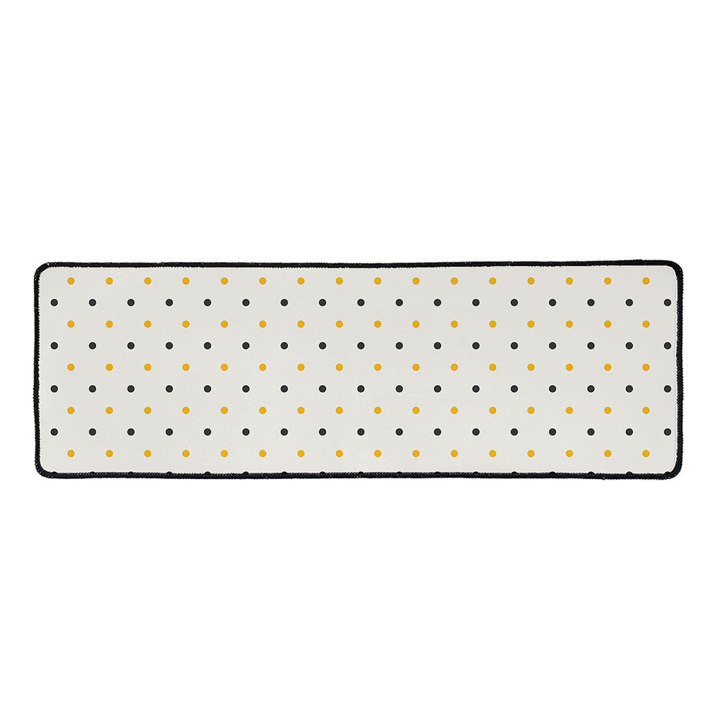 Halloween Polka Dot Pattern Print Long Kitchen Mat