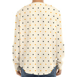 Halloween Polka Dot Pattern Print Long Sleeve Baseball Jersey