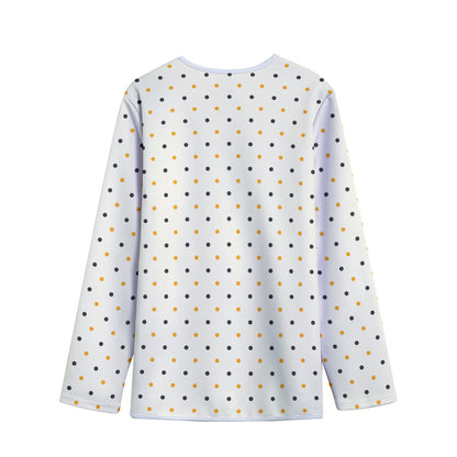 Halloween Polka Dot Pattern Print Long Sleeve Short Coat