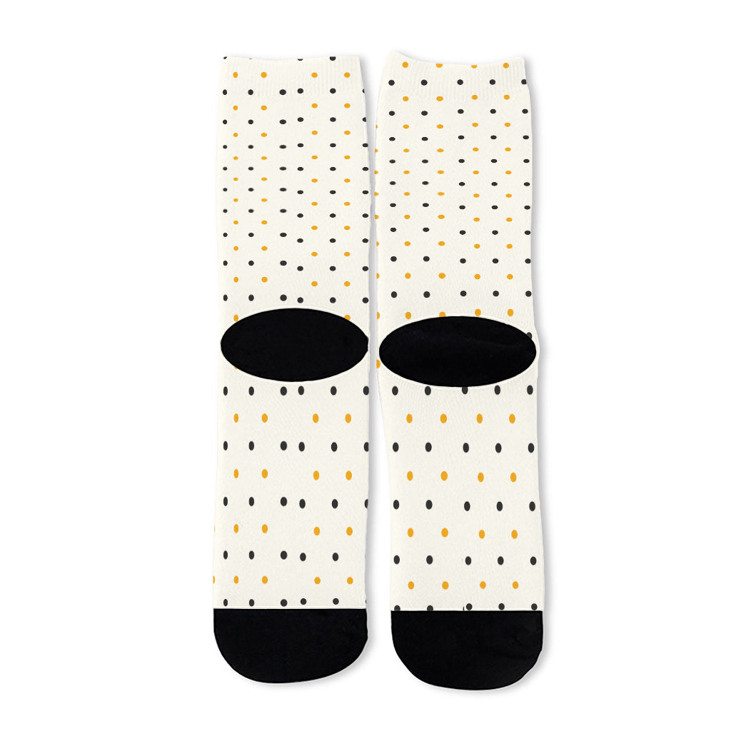 Halloween Polka Dot Pattern Print Long Socks