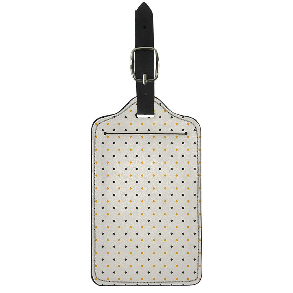 Halloween Polka Dot Pattern Print Luggage Tag