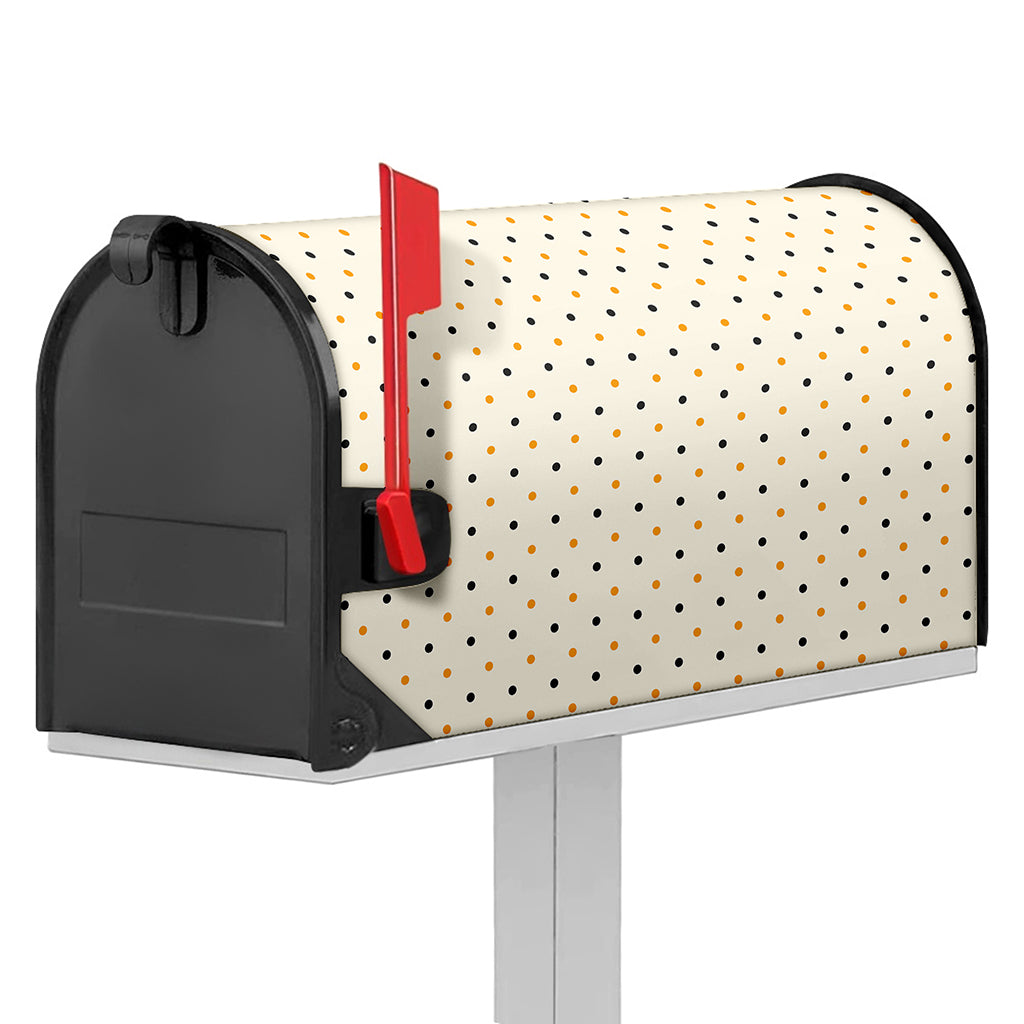 Halloween Polka Dot Pattern Print Mailbox Cover