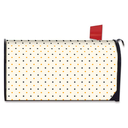 Halloween Polka Dot Pattern Print Mailbox Cover