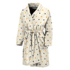 Halloween Polka Dot Pattern Print Men's Bathrobe