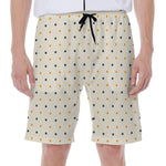 Halloween Polka Dot Pattern Print Men's Beach Shorts