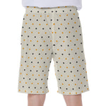 Halloween Polka Dot Pattern Print Men's Beach Shorts