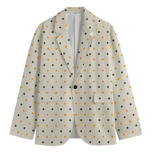Halloween Polka Dot Pattern Print Men's Blazer