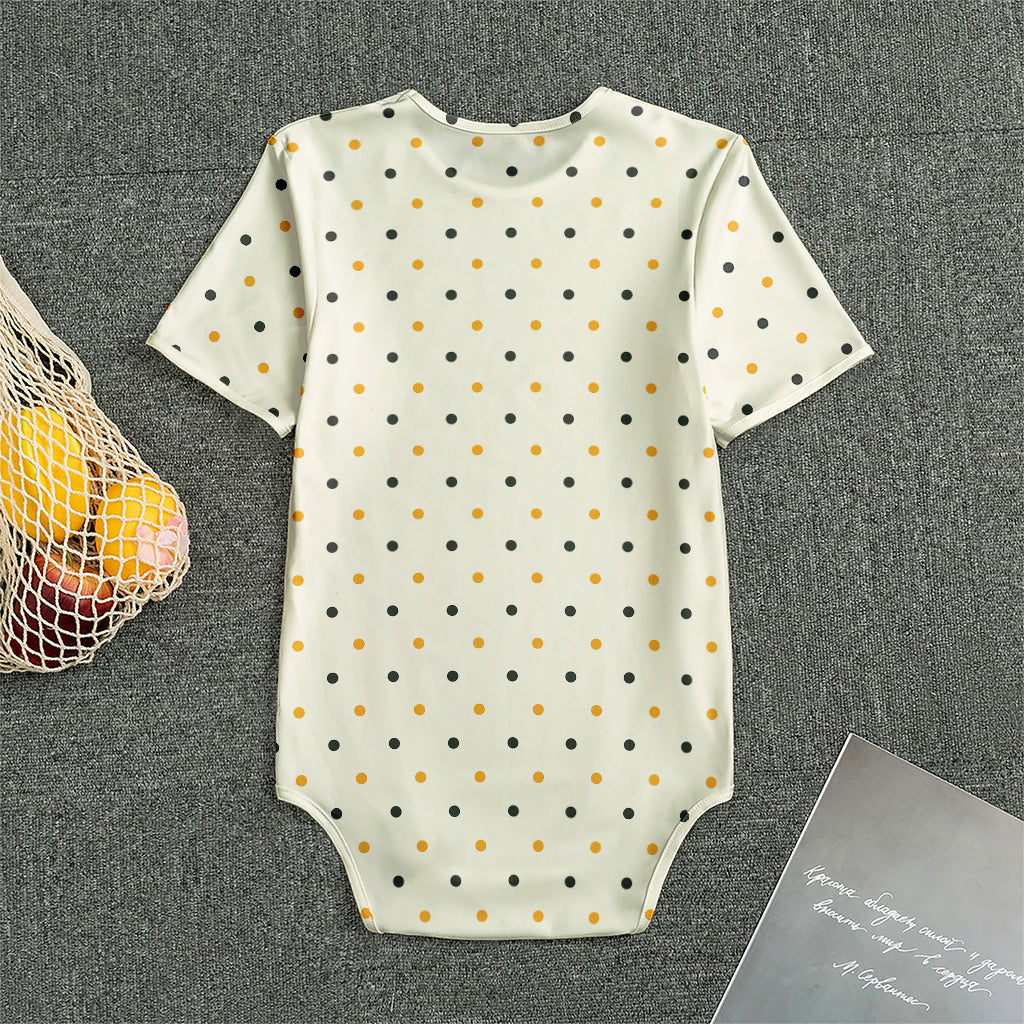 Halloween Polka Dot Pattern Print Men's Bodysuit
