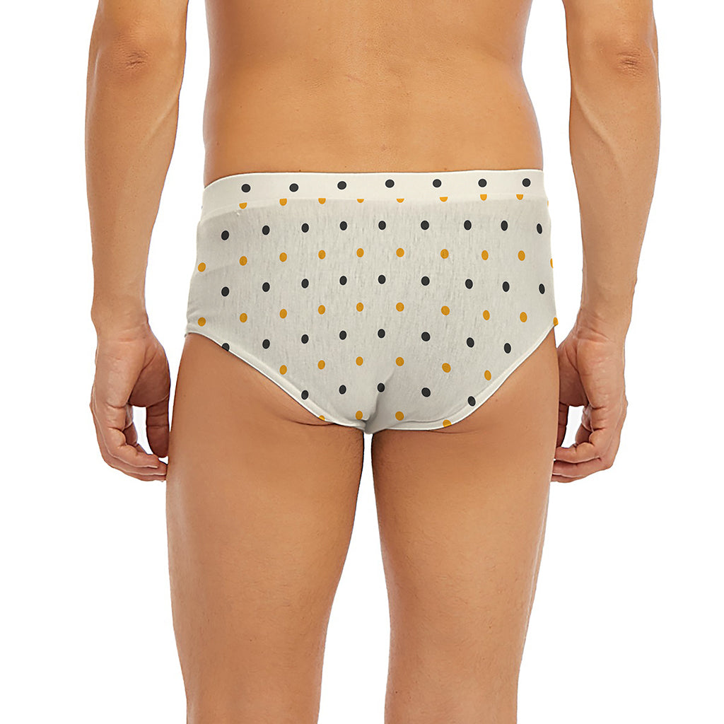 Halloween Polka Dot Pattern Print Men's Briefs