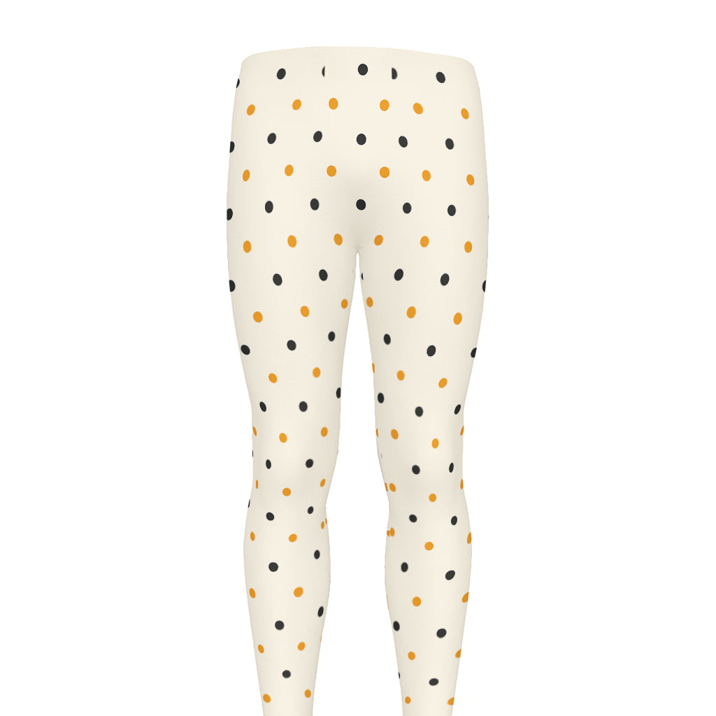 Halloween Polka Dot Pattern Print Men's leggings