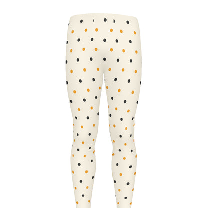 Halloween Polka Dot Pattern Print Men's leggings